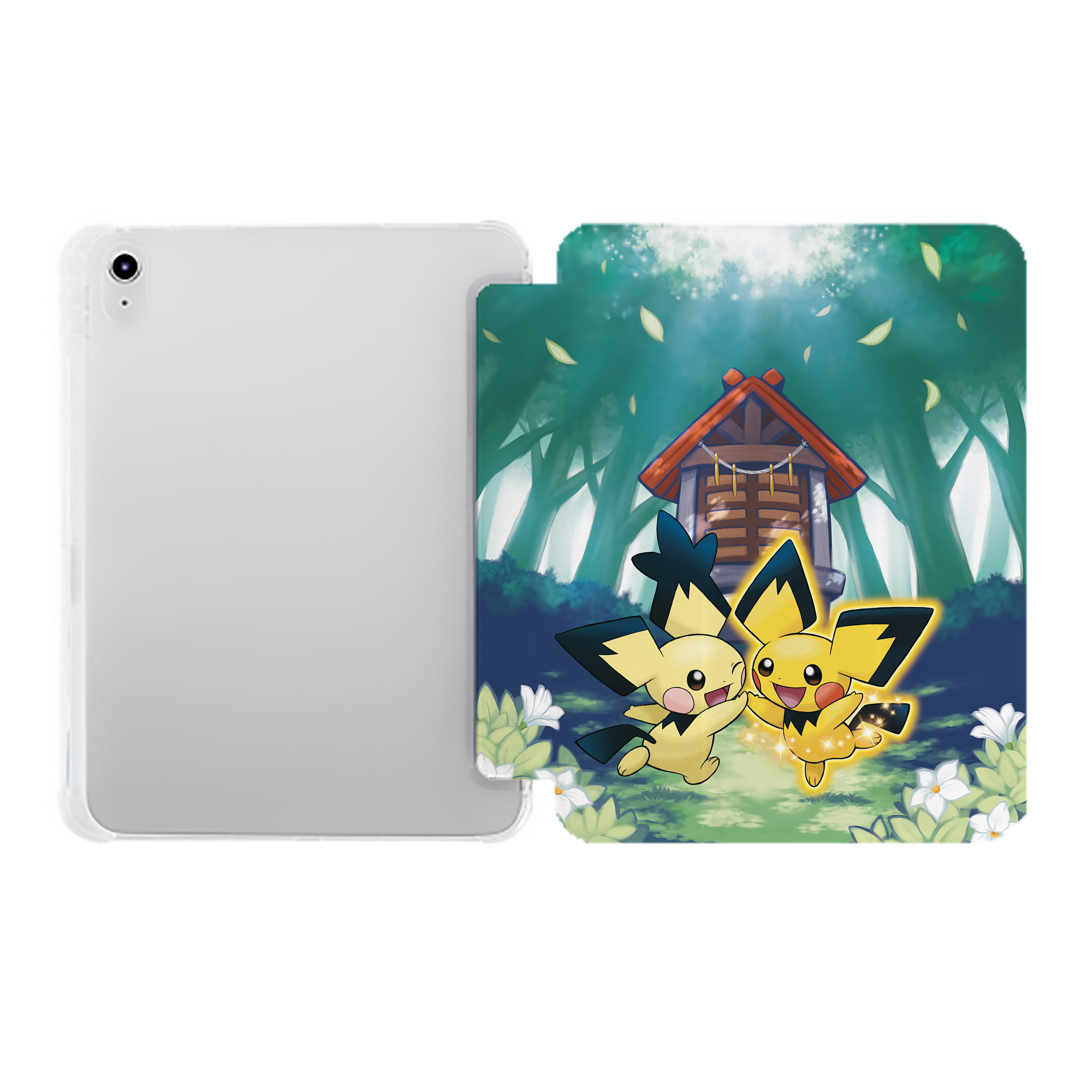 （画像用） ポケットモンスター Pokémon IPad ケース ペン収納付き 三つ折りスタンド PUレザー×シリコン 対応機種9.5/10.5/10.9インチ
